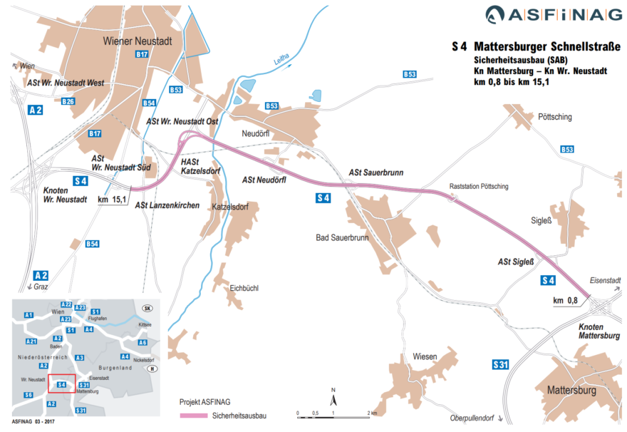 S4, Mattersburger Schnellstraße KN Mattersburg – ASt Wiener Neustadt Süd, Baustellenkoordination gem. BauKG S4, Mattersburger Schnellstraße KN Mattersburg – ASt Wiener Neustadt Süd, Baustellenkoordination gem. BauKG